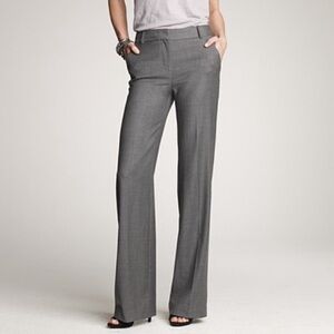 J. Crew Gray “City Fit” Wool Women's Dress Pants